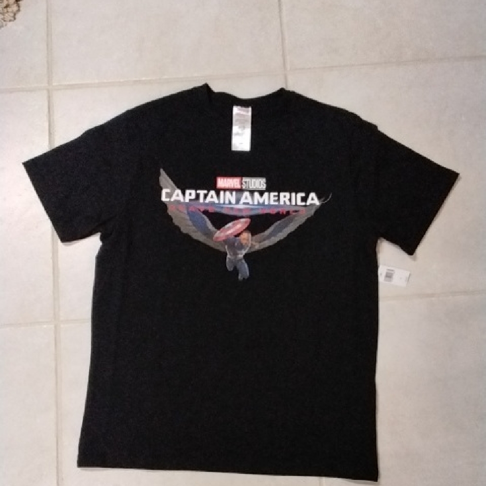 Disney Marvel Studios Captain America Black Graphic Tee